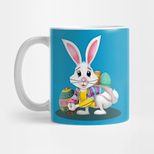 Easter Bunny Holding Eggs Mug